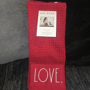 Nwt Rae Dunn Kitchen Towels 3pk New Valentines